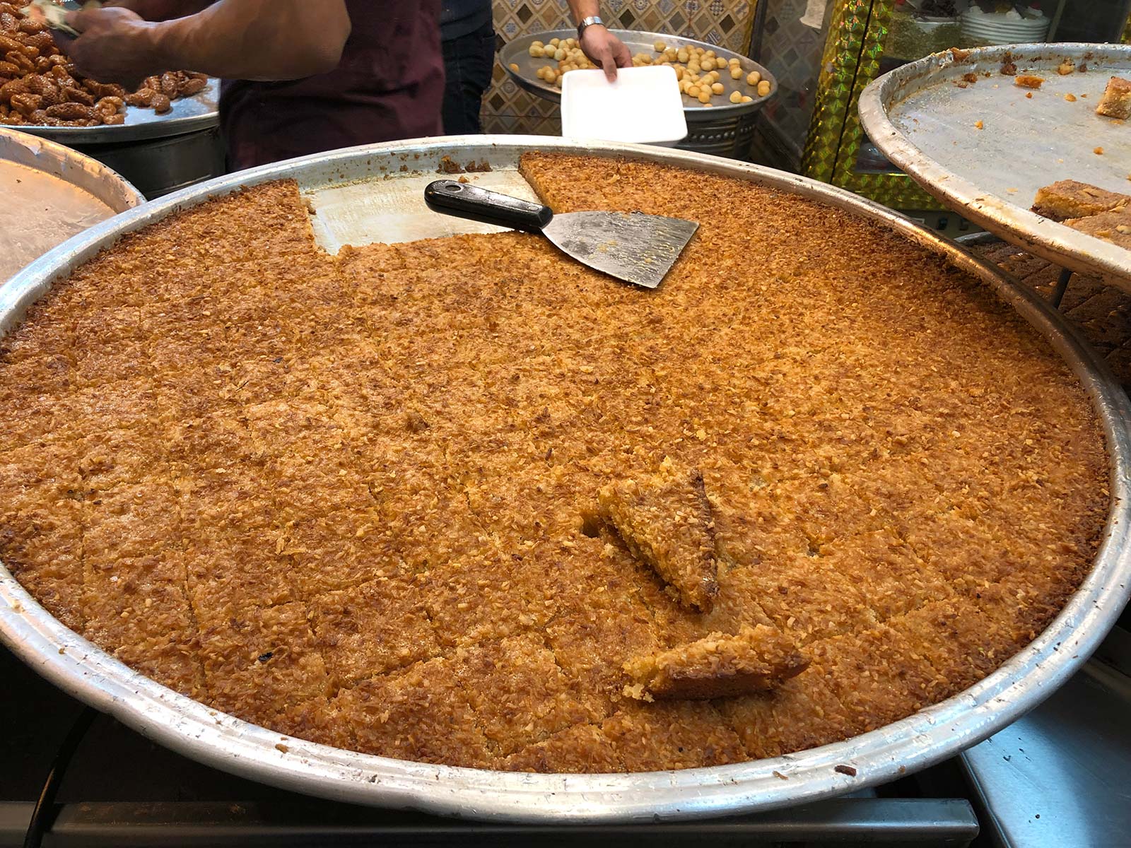 jordanische Süßspeise Kunafa
